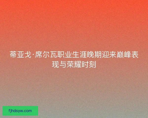 蒂亚戈·席尔瓦职业生涯晚期迎来巅峰表现与荣耀时刻